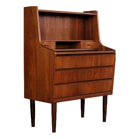 Vintage Danish Secretary in Teak, 1960s For Sale