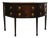 English Mahogany Demiluned Sideboard With Brass Rosette Hardware, Circa 1810 For Sale