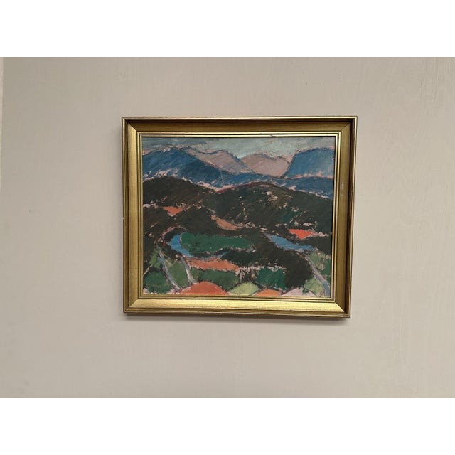 Mid-Century Modern John Hedman, At Vålådalen, 1957, Oil on Panel, Framed For Sale - Image 3 of 16