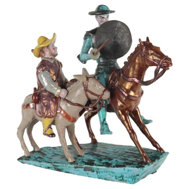 Sculpture of Don Quixote and Sancho Panza, 20th Century For Sale - Image 14 of 14