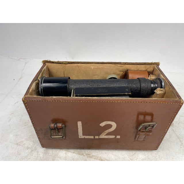 Black Vintage English Theodolite, 1940s For Sale - Image 8 of 14