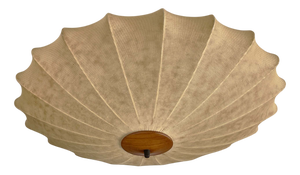Mid-Century Modern Cocoon Flush Mount by Friedel Wauer for Goldkant Leuchten, 1960s