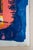 Mid-Century Modern 1960s Mid Century Modern Art Print Figure Abstract Portrait Sign Signed Blue Pink For Sale - Image 3 of 13