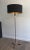 Metal Black Lacquered and Brass Design Floor Lamp, French, circa 1950 For Sale - Image 7 of 13