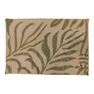 Vintage Handmade Flatwoven Accent Rug. 2'x 3' For Sale