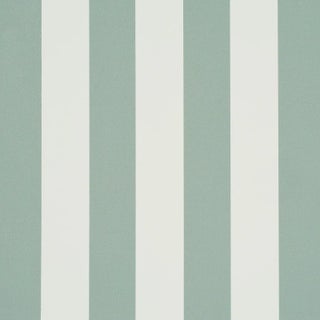 SAMPLE - Schumacher Emma Stripe Wallpaper In Teal For Sale