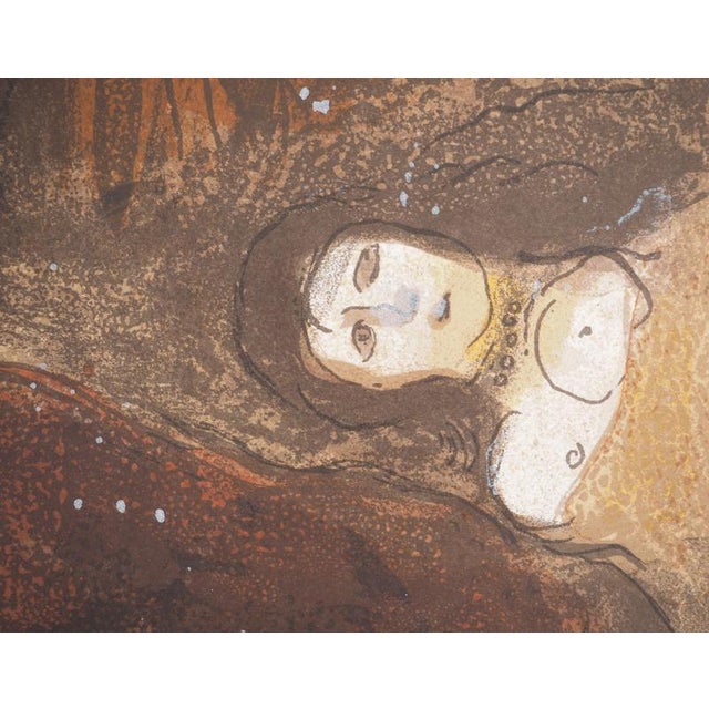 Marc Chagall, The Bible: Ruth and Booz Asleep, Original Lithograph For Sale - Image 4 of 6