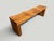 "Minimalist teak wave bench. A solid single slab of ancient teak wood is hand carved into a wave style. Both usable and...