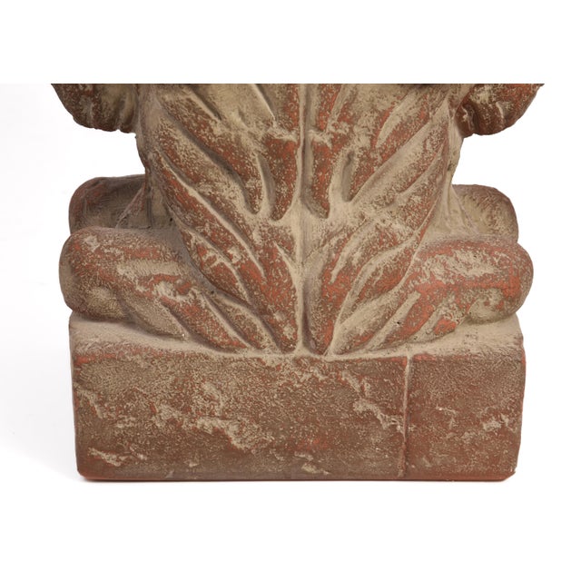 Bon Art 1990s Rams Ibis Ceramic Plaster Table Lamp Hollywood Regency Art Deco Chapman Mario Buatta For Sale - Image 12 of 16