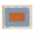 Terracotta and Gray-Blue Abstract Minimalist Art Print, Emily Keating Snyder, 30 X 38 Print in Wood Frame For Sale