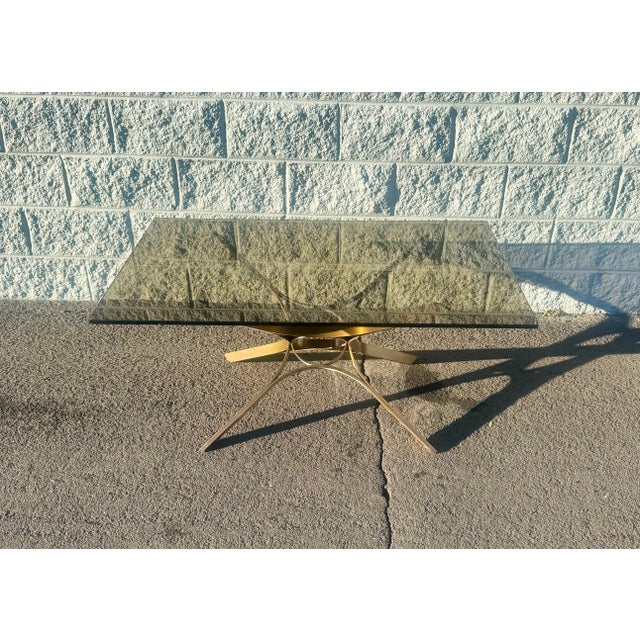 Roger Sprunger for Dunbar Sculptural Bronze Coffee Table For Sale In Denver - Image 6 of 7