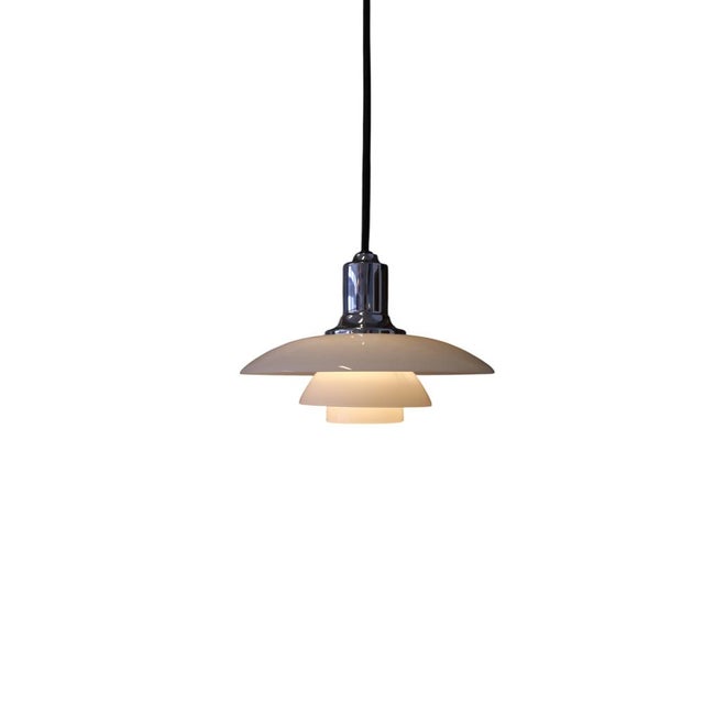 Mid-Century Modern PH 2/1 Pendant in Opal Glass Poul Henningsen for Louis Poulsen, 1960s For Sale - Image 3 of 14