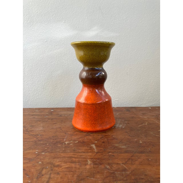 Rare Ceramic Candleholder by Aldo Londi/Bitossi for Rosenthal Netter, Burdines, 1960s For Sale - Image 9 of 10