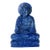 Late 20th Century Lapis Lazuli Smiling Buddha Statue Indian For Sale