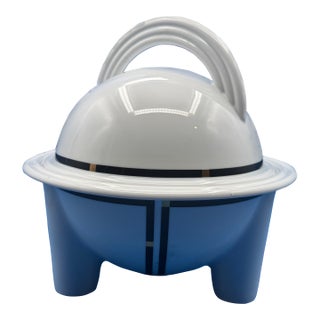1980s Mario Bellini for Rosenthal “Cupola Nera” Postmodern Porcelain Soup Tureen For Sale