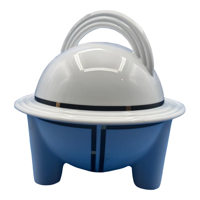 1980s Mario Bellini for Rosenthal “Cupola Nera” Postmodern Porcelain Soup Tureen For Sale