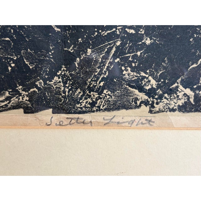 1960s Max Kahn Signed Woodcut Print, 1963 – Abstract Mid-Century Modern For Sale - Image 5 of 5