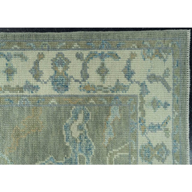 Turkish Oushak Rug 2'11" x 9'7" #19124 For Sale - Image 4 of 8