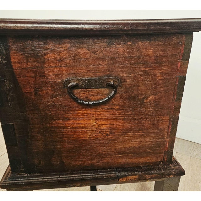 Southeast Asian Teak Merchant's Trunk, 19th Century or Earlier For Sale - Image 12 of 12