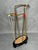 Umbrella stand made of brass-plated aluminum with a cast iron base. European production from the 1960s. Freestanding...