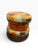 Vintage Italian Hand-Painted Metal Patchwork Drum Stool / Side Table For Sale In Boston - Image 6 of 11