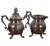 Traditional Vintage Sheridan Silver Plate Hand Chased Floral Tea Coffee Pitcher Set- 4 Pieces For Sale - Image 3 of 13