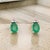 Traditional Natural Emerald Diamond Earrings 14k Gold 1.28 TCW Certified For Sale - Image 3 of 10