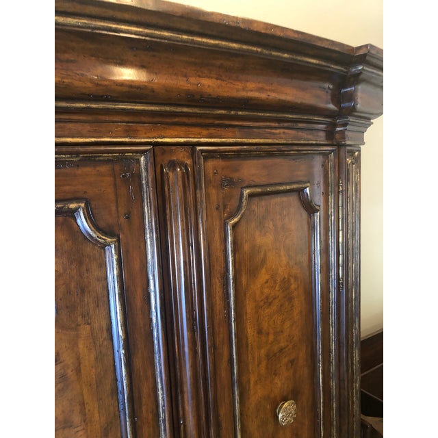 Marge Carson Gold Leaf Armoire Chairish