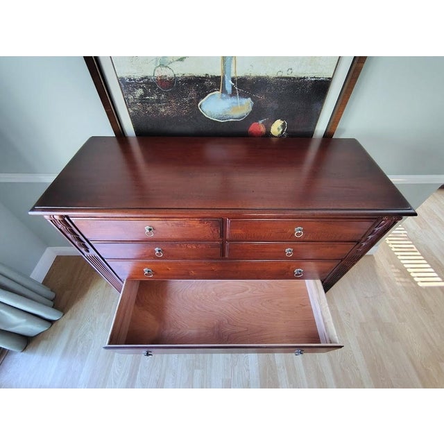 British Classics Dawson Highboy / Tall Dresser by Ethan Allen For Sale In Los Angeles - Image 6 of 12