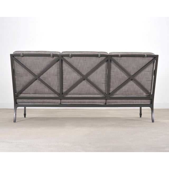 McKinnon and Harris Beaufort Aluminum Three-Seat Garden Sofa For Sale - Image 13 of 13