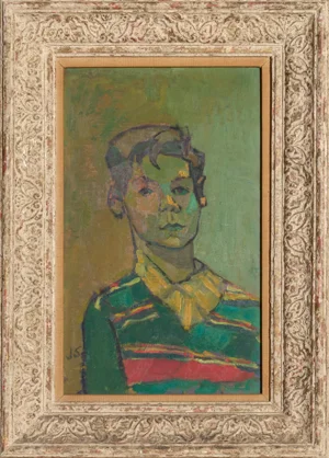 Joseph Solman John Begg Jr., Expressionist Portrait by Joseph Solman circa 1960