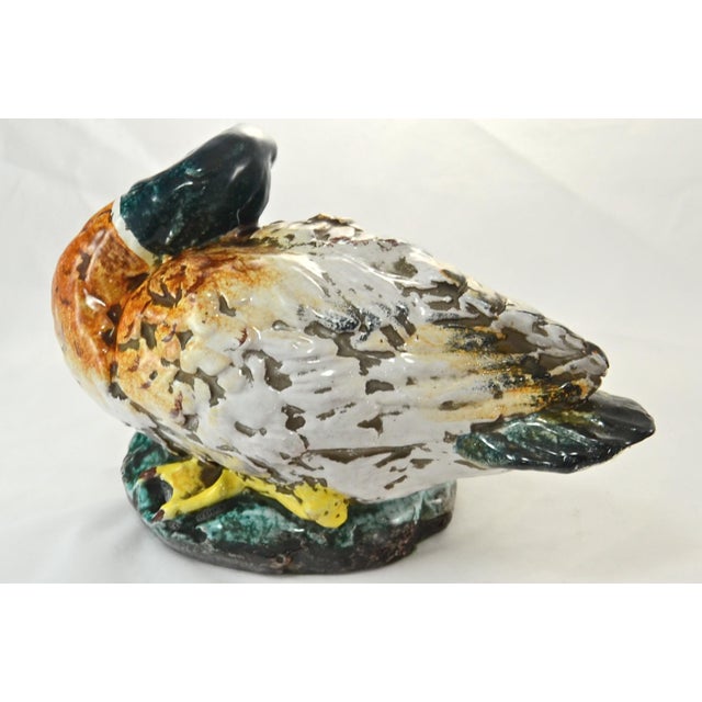 Italian Pottery Mallard Duck Chairish