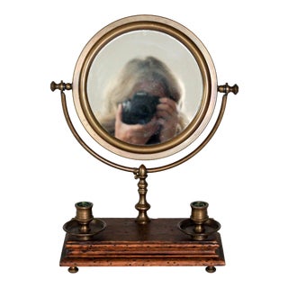 Italian Vanity Mirror W/ Candle Holders For Sale