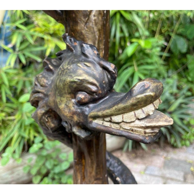 19th Century Venetian Gilded, Carved Wood Grotto Style Table For Sale - Image 9 of 12