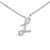 Embrace the elegance of personalization with this stunning 10K White gold pendant, delicately crafted into a flowing...