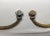 Metal Pair of Antique 19th Century Gilt Bronze Ornate Victorian Wall Hooks Bracket For Sale - Image 7 of 8