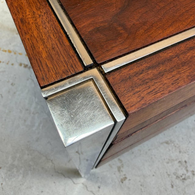 Wood Mid-Century Modern Executive Desk Richard Schultz for Knoll International For Sale - Image 7 of 16