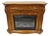Twin Star International 62" Cherry Wood Empire Style Heater Tv Stand Fireplace For Sale