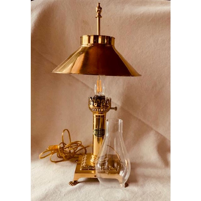 Vintage Orient Express Table Lamp - Brass Railroad Inspired Design, c.1980 For Sale - Image 11 of 12