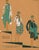 Original 1928 French pochoir color plate from Les Idées Nouvelles de la Mode et des Arts, under the artistic direction of...