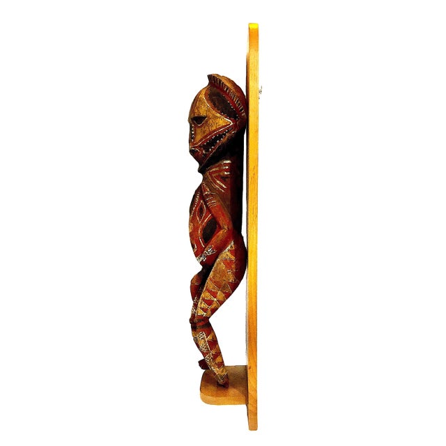 On offer is a hand-carved, painted wood ancestral spirit figure from the Middle Sepik River region of Papua New Guinea. In...