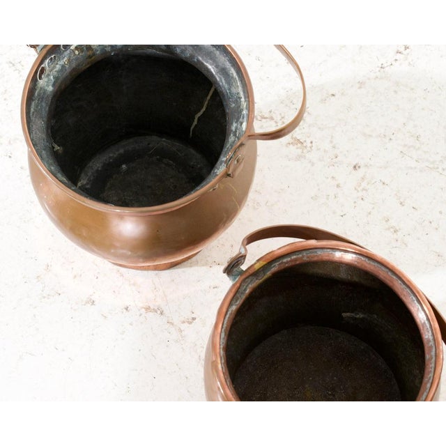 Copper Holders, 1750s, Set of 2 For Sale - Image 4 of 6