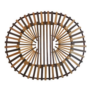 20th Century Boho Chic Two Color Stick Basket For Sale