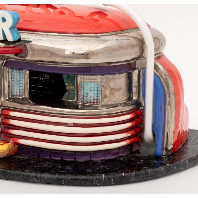 Ceramic Jerry Berta X Russ Berrie Eat Out Diner Sculpture For Sale - Image 7 of 15