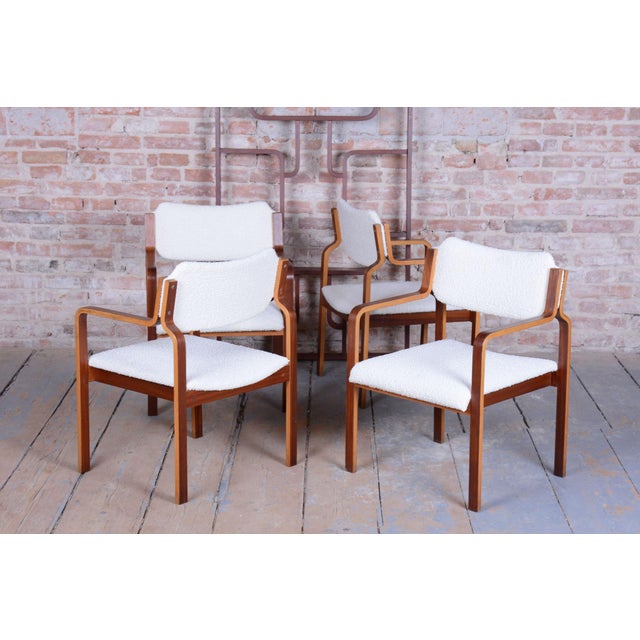Brown Midcentury Modern Chairs in Mahogany by Ludvik Volak, 1960s, Set of 8 For Sale - Image 8 of 18