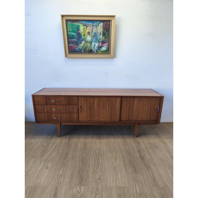 Wood Minimalist Modern Wooden Buffet, 1970s For Sale - Image 7 of 18