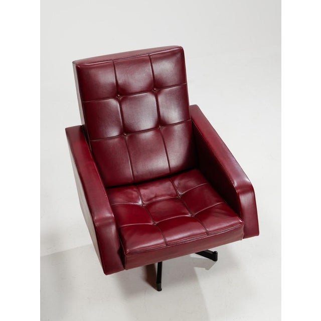 Vintage Lounge Chairs in Leatherette, 1950s, Set of 2 For Sale - Image 9 of 11