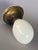 1910 Antique Wall Sconce, Solid Brass, All Original, White Glass Shade For Sale - Image 4 of 7