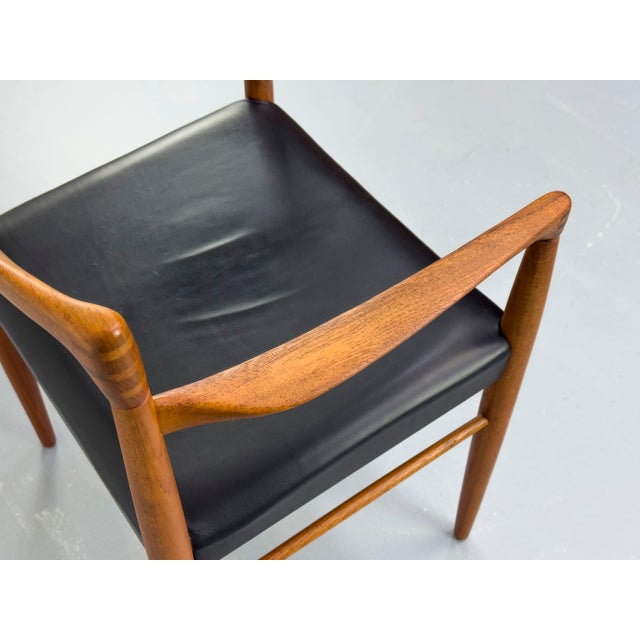 Teak and Leather Armchair by H. W. Klein for Bramin, 1960s For Sale - Image 13 of 18