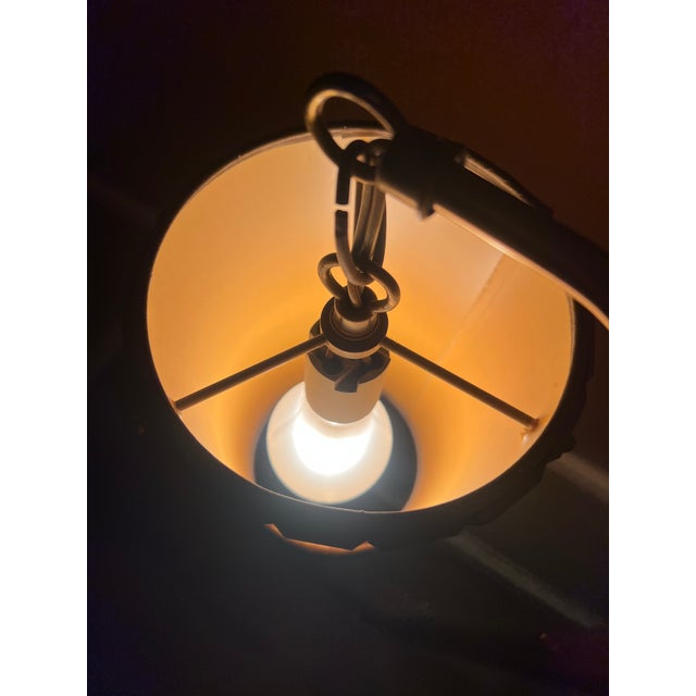 1960s Mid-Century Modern 3-Lantern Tension Pole Lamp For Sale - Image 9 of 15